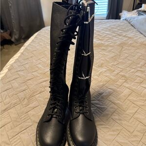 Dr. Martens Black Tall Lace-Up Boots